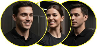Tres fisioterapeutas del equipo de FisiomadFit